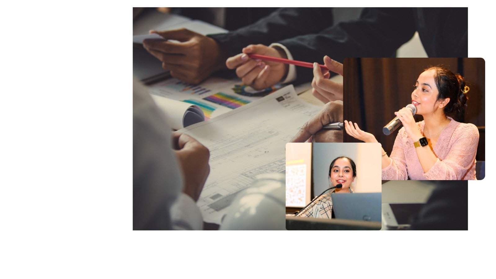 Aafreen Kaur speaking at leadership and speaker-coaching events