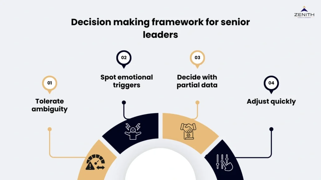 Decision-making framework for senior professionals by Zenith School of Leadership