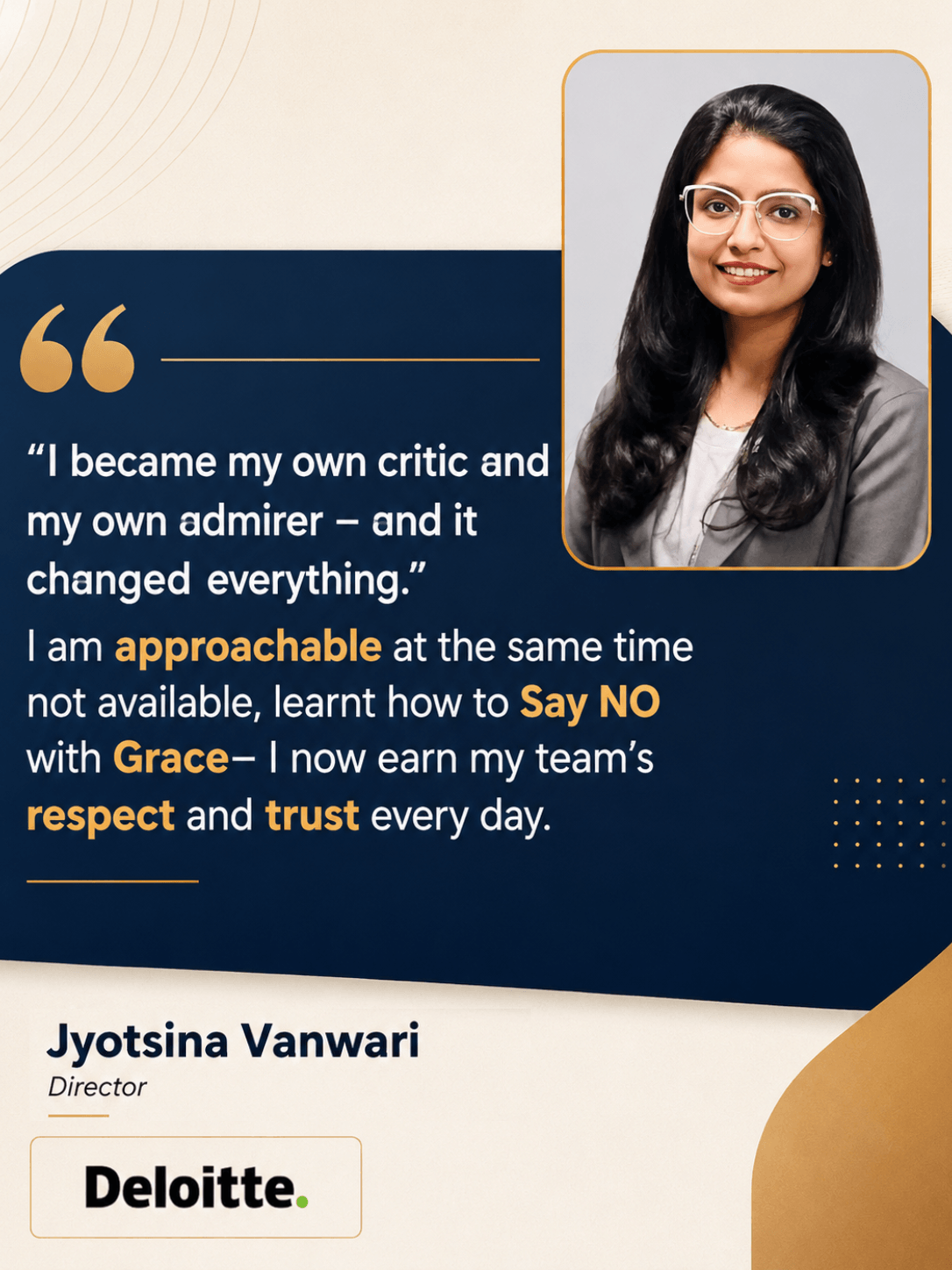 Written testimonial 3 describing leadership transformation through Zenith