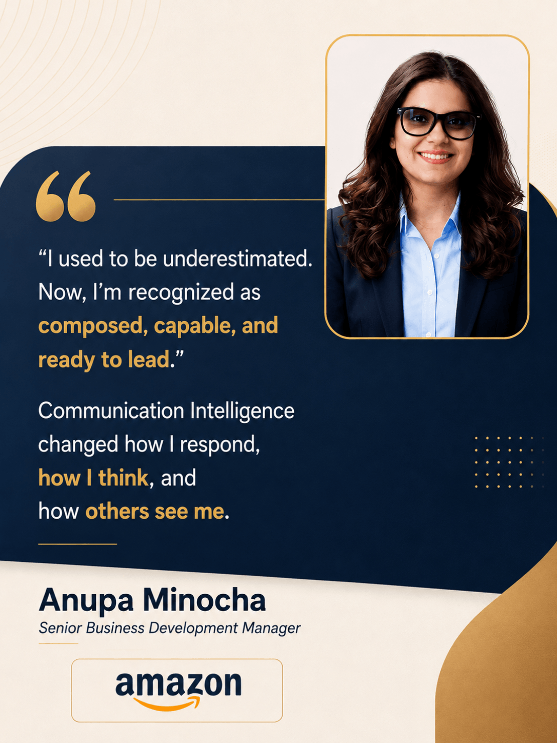 Written testimonial 7 describing leadership transformation through Zenith